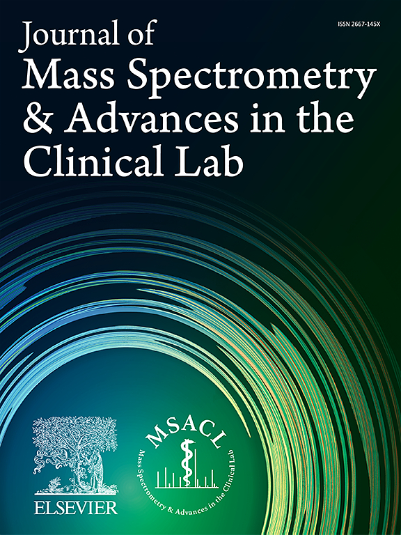 Go to journal home page - Journal of Mass Spectrometry and Advances in the Clinical Lab